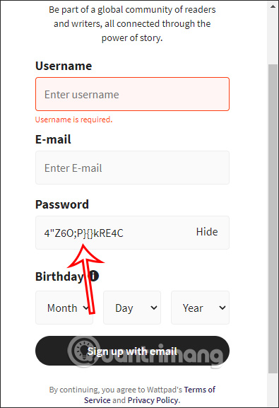 Tray Password Generator