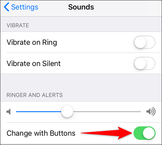 Bật tùy chọn “Change with Buttons” 