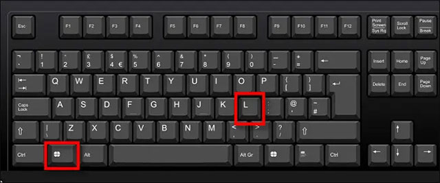 Lock Windows 11 PC with keyboard shortcuts
