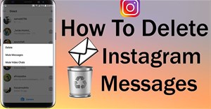 Cách xóa tin nhắn trên Instagram