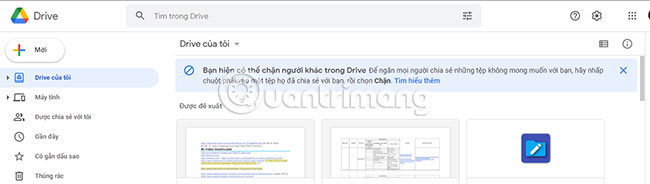 Đăng nhập vào drive.google.com