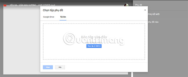 Chọn file phụ đề muốn thêm vào video