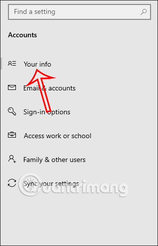 Your Info trên Windows 10