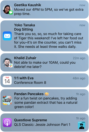 Thông báo trên iOS 15