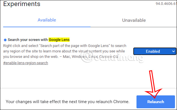 Kích hoạt Google Lens trên Chrome