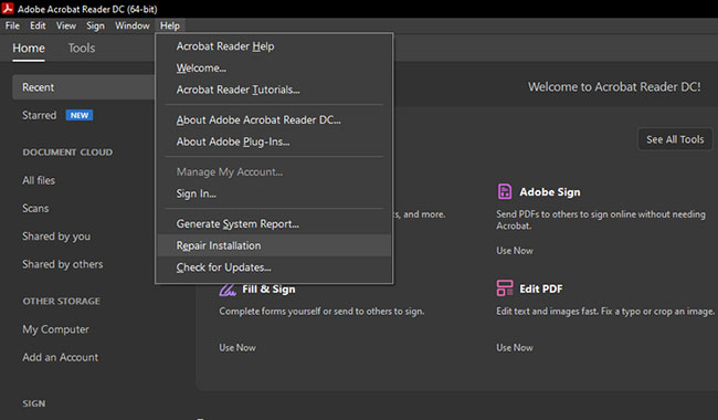 6 cách sửa lỗi Adobe Acrobat Reader không mở file PDF trên Windows - Ảnh minh hoạ 5