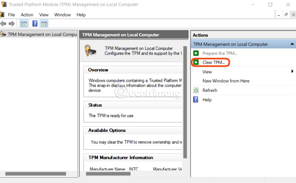 Cách cập nhật TPM  lên TPM  cho laptop Dell, máy tính Dell
