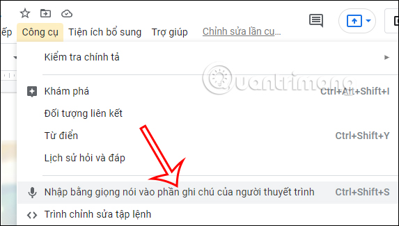 Cách nhập văn bản bằng giọng nói trong Google Slides - Ảnh minh hoạ 3