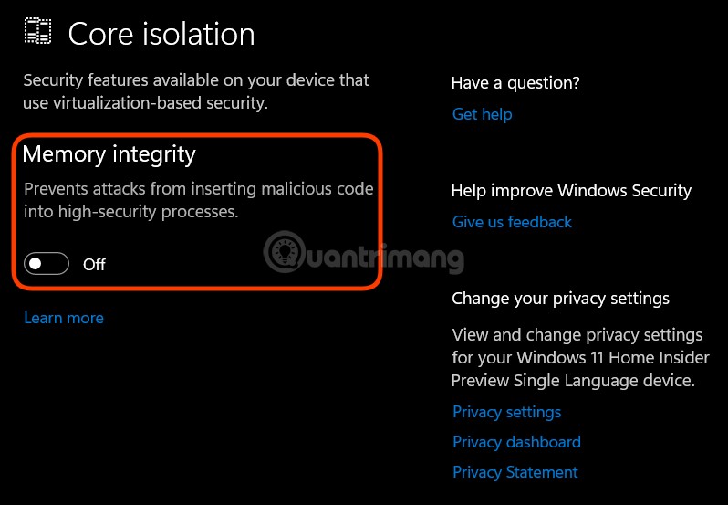 How to disable VBS security features on Windows 11