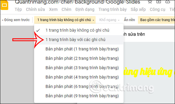 Cách in slide trong Google Slides - Ảnh minh hoạ 3