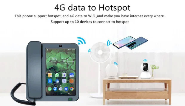 Chiếc điện thoại bàn thông minh này có thể chia sẻ dữ liệu di động cho các thiết bị khác (hotspot)