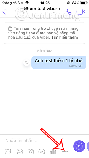 Viber chat group option