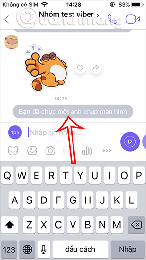 Report taking screenshots of Viber group