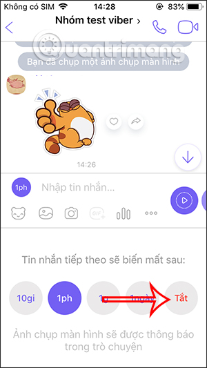 Turn off automatic deletion of Viber group messages