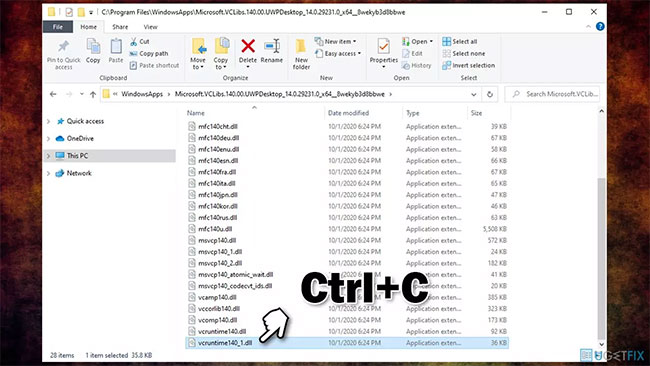 Cách sửa lỗi VCRUNTIME140_1.dll not found, is missing trong Windows