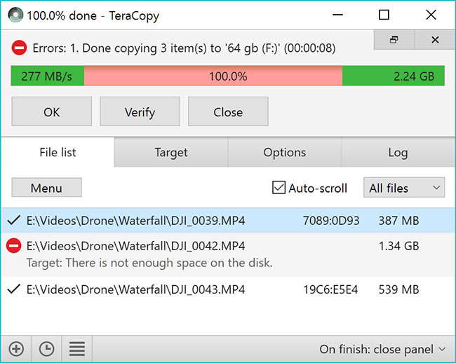 Kiểm soát mọi thứ trong quá trình truyền file