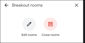 Adjust rooms in Google Meet