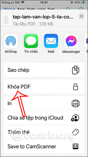 Lock PDF files on iPhone