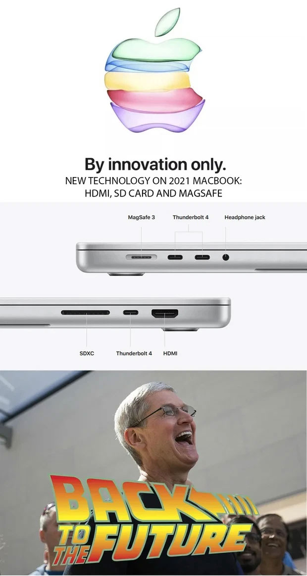 Những thứ mà Apple gọi là đột phá trên MacBook Pro 2021 thực ra là đưa người dùng trở về quá khứ.