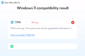 Nhận đề xuất về khả năng nâng cấp lên Windows 11