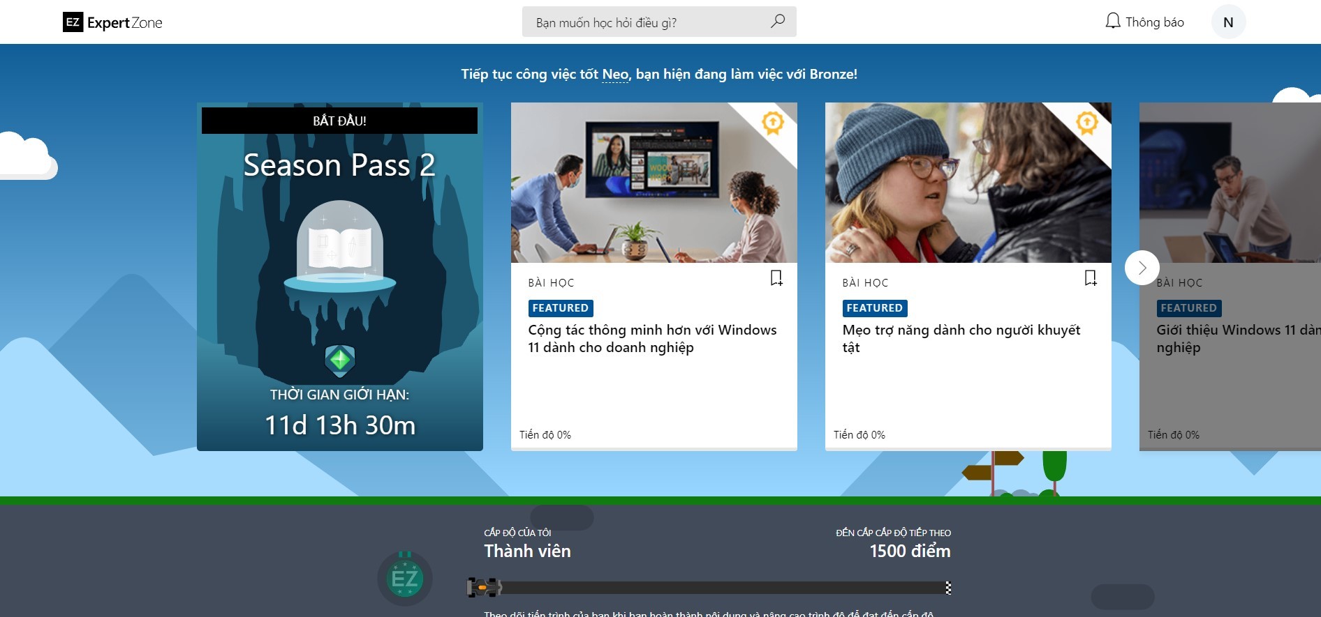 Giới thiệu ExpertZone, trang đào tạo đại lý sales và chuyên gia hỗ trợ các sản phẩm của Microsoft