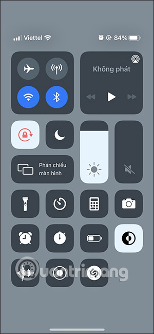 iPhone Control Center