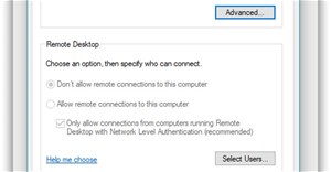 Sửa lỗi tùy chọn "Allow remote connections to this computer" bị khóa trên Windows 10