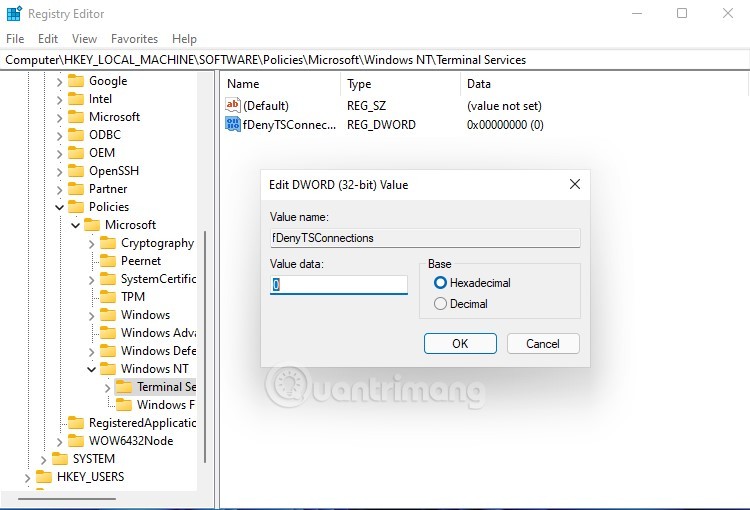 Sửa lỗi tùy chọn "Allow remote connections to this computer" bị khóa trên Windows 10