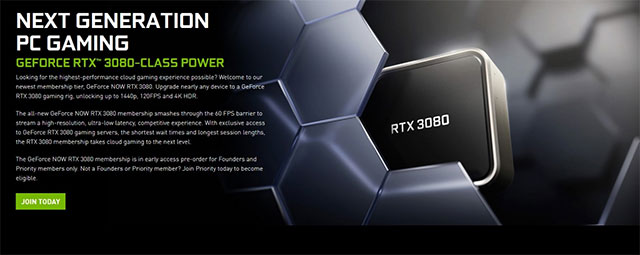 GeForce NOW RTX 3080
