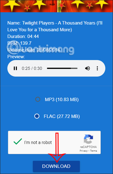 Nhạc FLAC trên FreeMP3Download