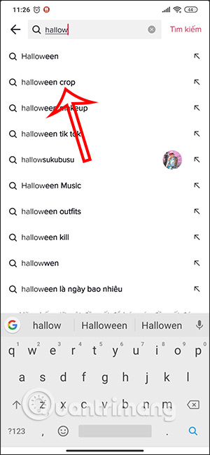 Cách quay video TikTok filter Halloween Crop - Ảnh minh hoạ 2