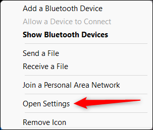 Click the “Open Settings” button