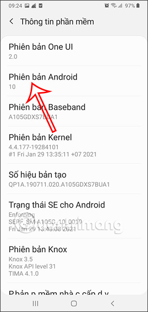 Phiên bản phần mềm Android