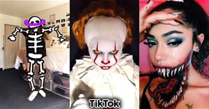 Cách quay video 3 kiểu filter Halloween trên TikTok