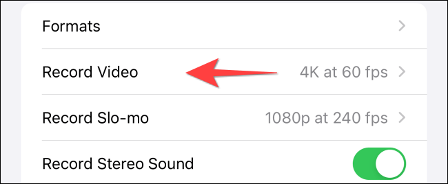 Click on “Record Video”