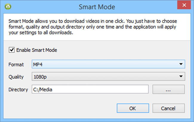 Smart Mode trong 4K Video Downloader