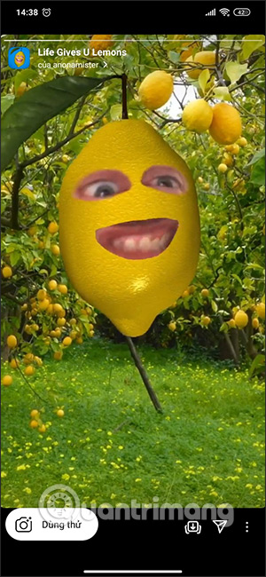Instagram yellow lemon effect