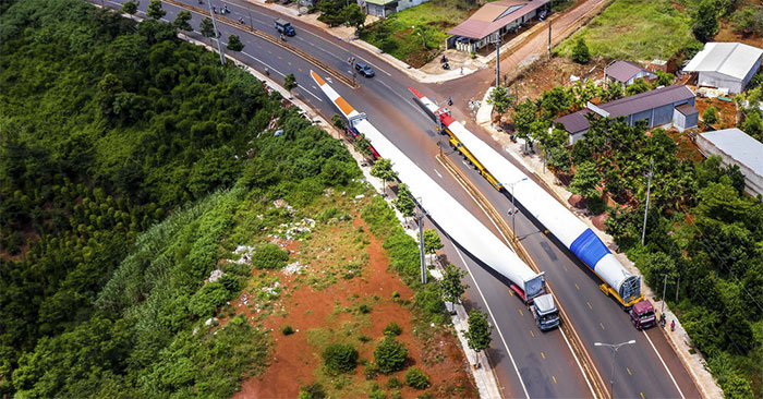 Vận chuyển cánh quạt tuabin gió
