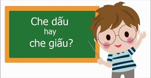 Che dấu hay che giấu? Từ nào mới đúng chính tả