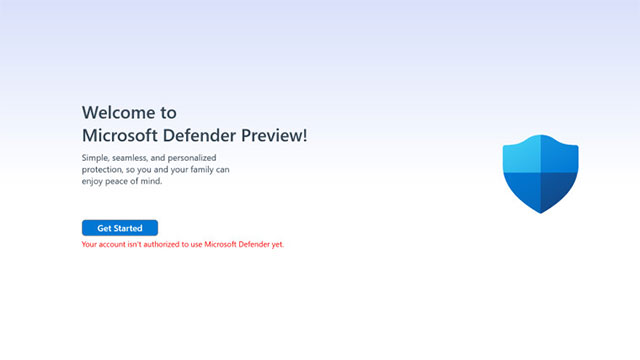 "Your account isn't authorized to use Microsoft Defender yet”