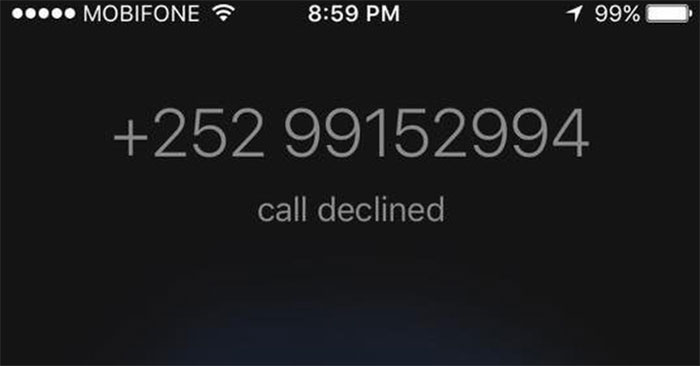 Cuộc gọi từ số điện thoại quốc tế