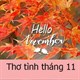 Thơ về tháng 11, thơ tình tháng 11 hay, ý nghĩa