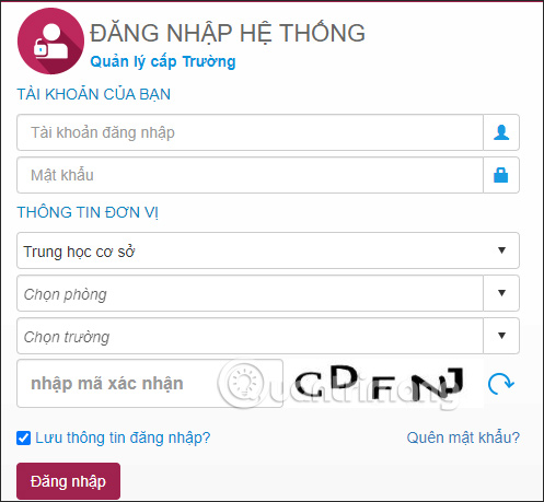 Đăng nhập tài khoản Hanoi Study