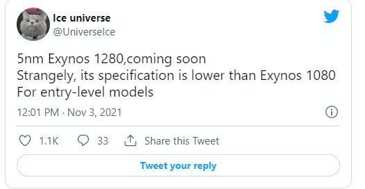 Tiết lộ của “leaker” Ice Universe