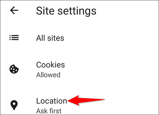 Location Microsoft Edge Android