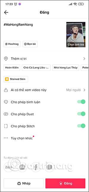 Cách quay video TikTok filter má hồng rám nắng - Ảnh minh hoạ 10