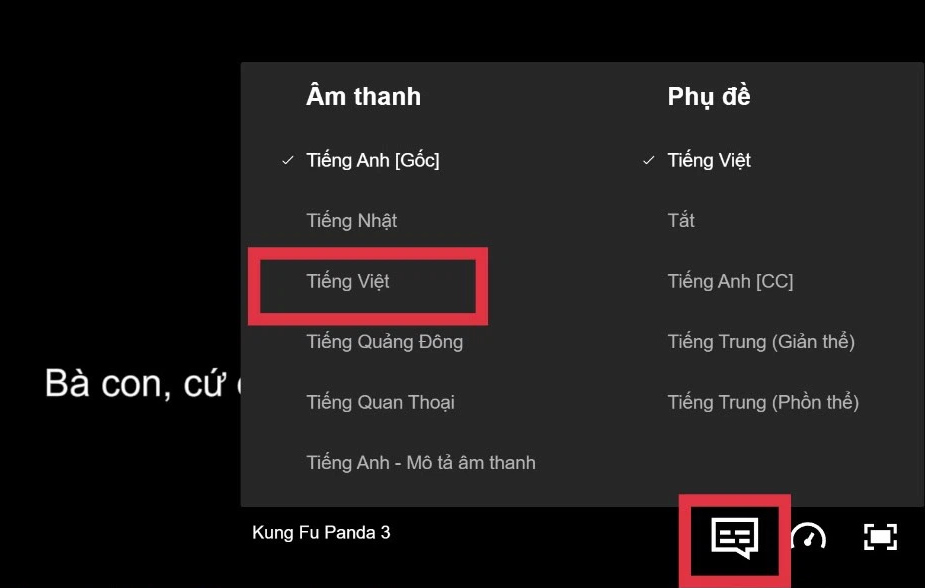Tìm phim thuyết minh tiếng Việt