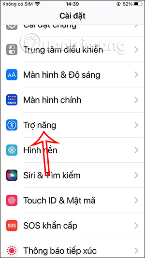 Trợ năng trên iPhone