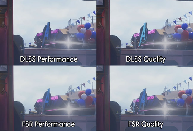 Sự khác biệt giữa DLSS và FSR rất nhỏ