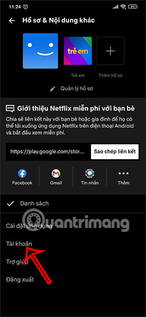 Tài khoản miễn phí trên Netflix